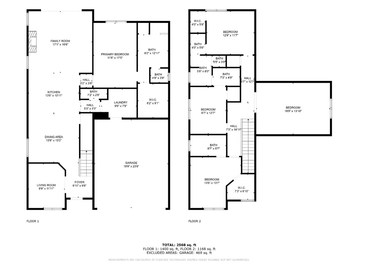 A spacious open-plan interior that includes the family room, primary bedroom, kitchen, dining area, and foyer. The arrangement is ideal for hosting groups, entertaining guests, and relaxing after events.